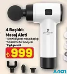 PİERRE CARDİN 4 BAŞLIKLI MASAJ ALETİ fiyat ve kampanya bilgisi
